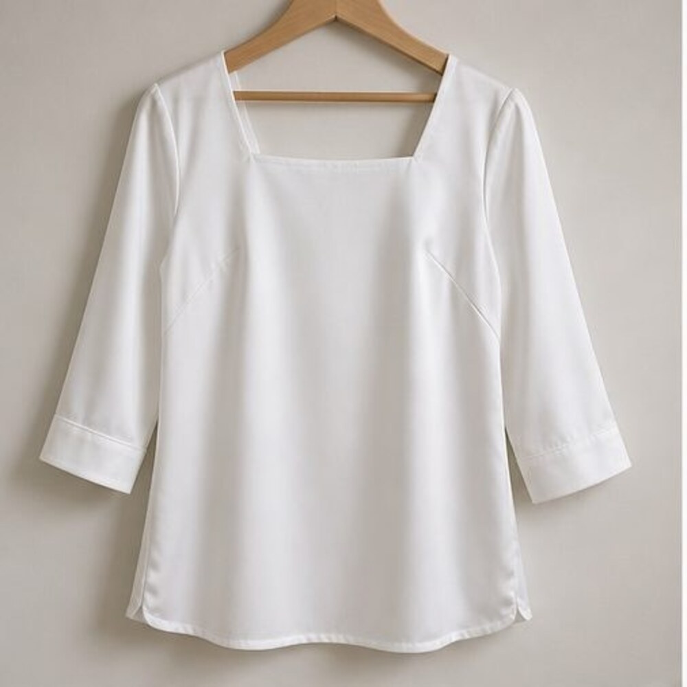 White Ruffle Blouse